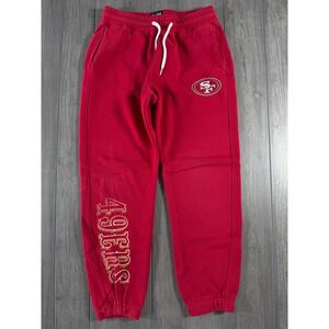 NFL Team Apparel San Francisco 49ers Red Jogger Sweatpants Mens XS Relaxed Fit